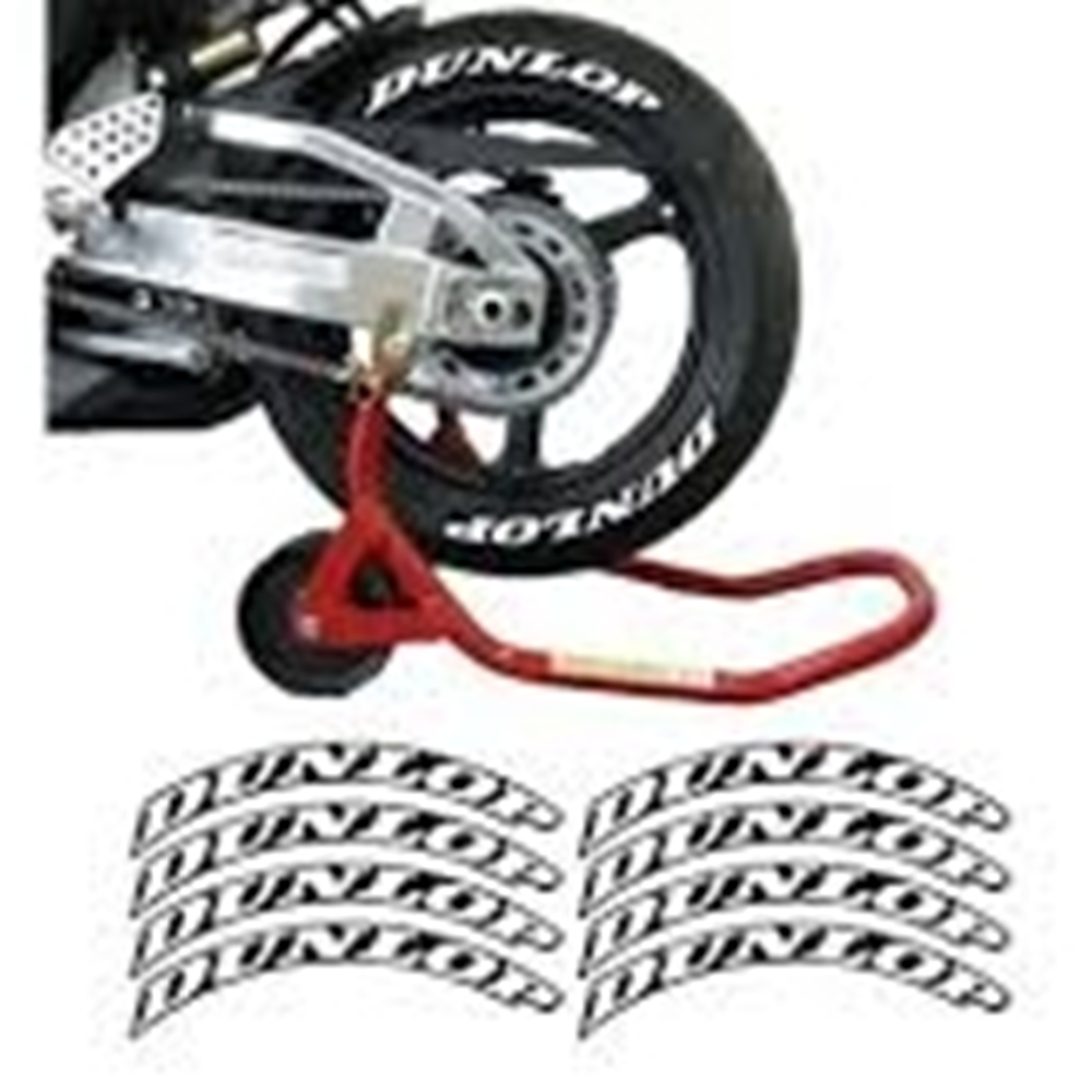 DUNLOP 3D LASTİK YAZISI + YAPIŞTIRICI BEYAZ