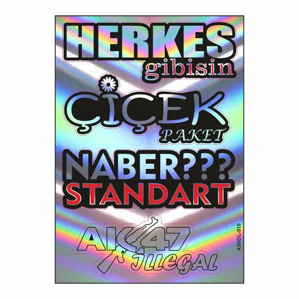 A5 HOLOGRAM STİCKER