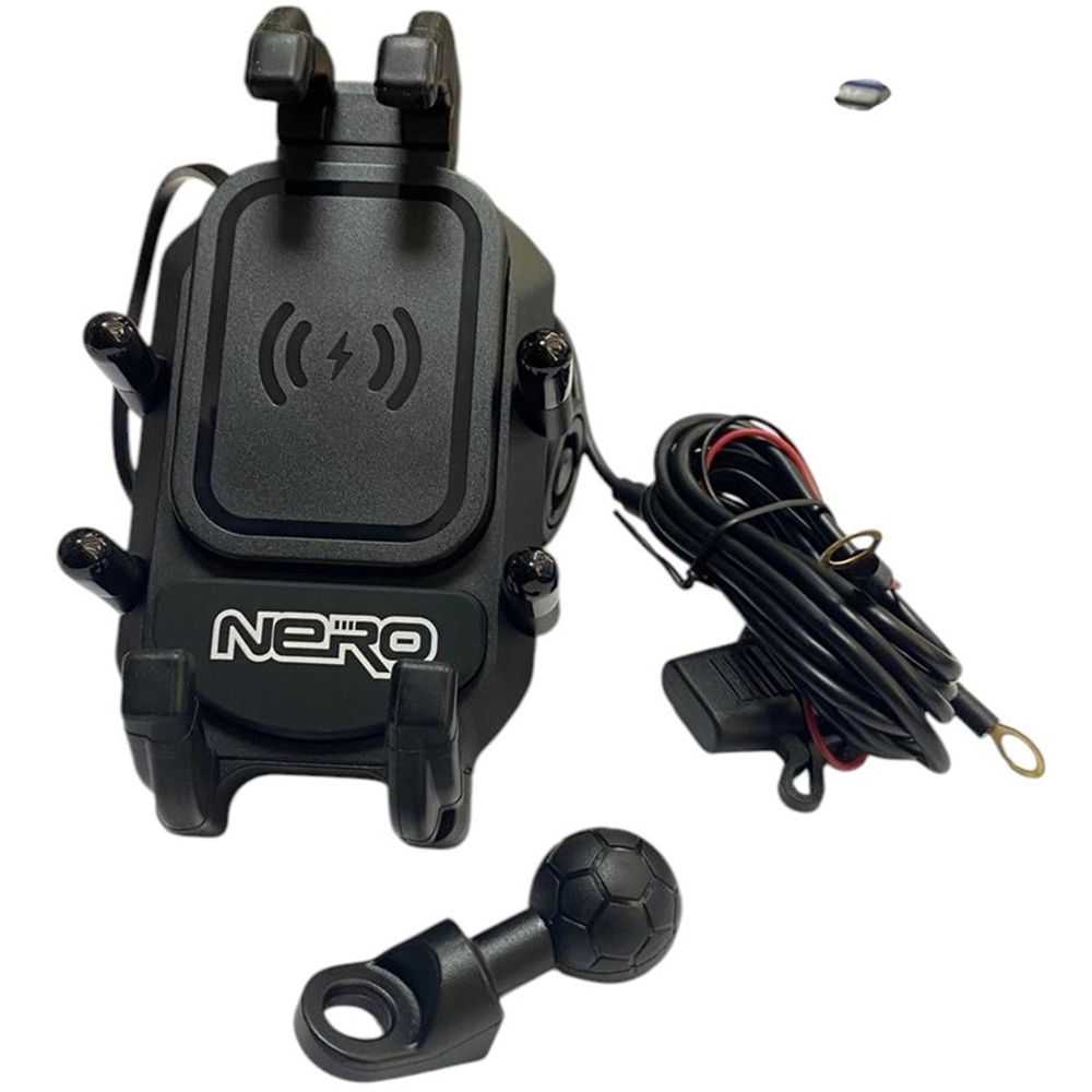 NERO - ( ŞARJLI W-707 ) AYNA BAĞLANTILI TELEFON TUTUCU (TİTREŞİM MODÜLLÜ)