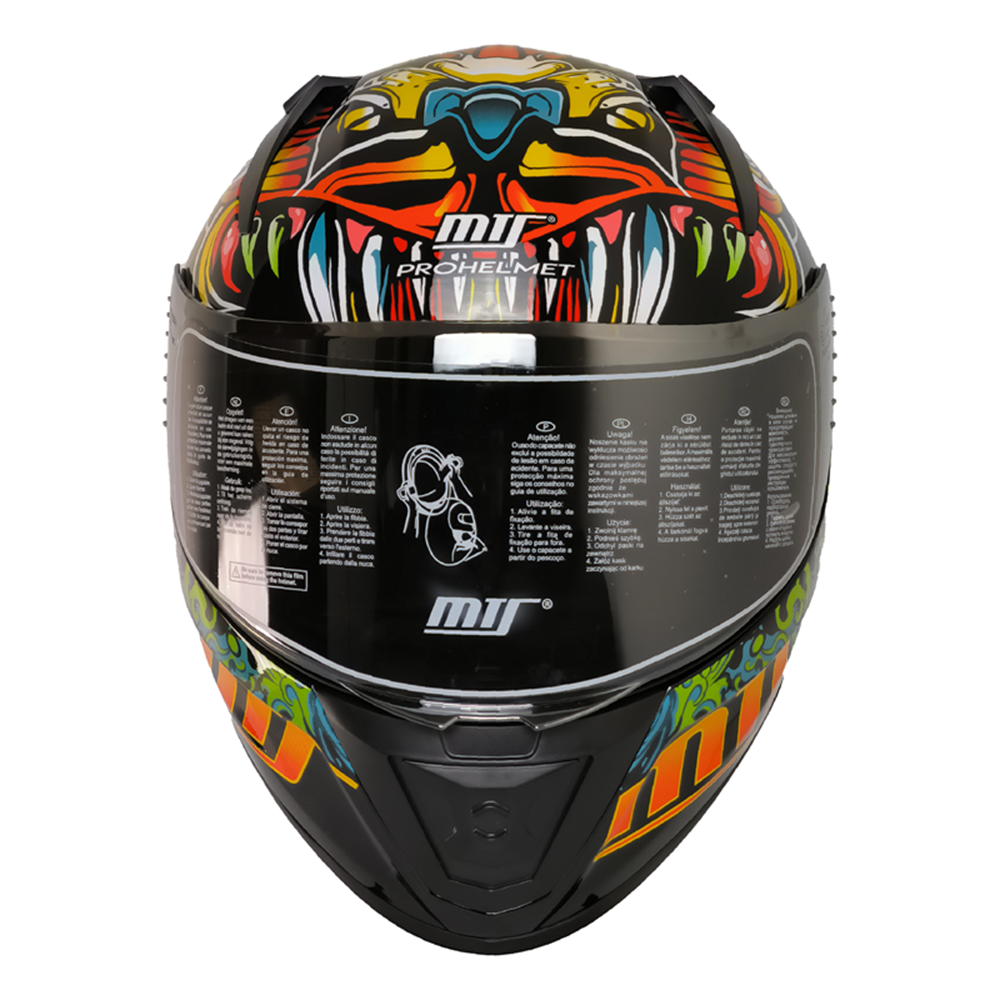 MTS M-201 SNAKE FULL FACE KASK SHINY AZURE