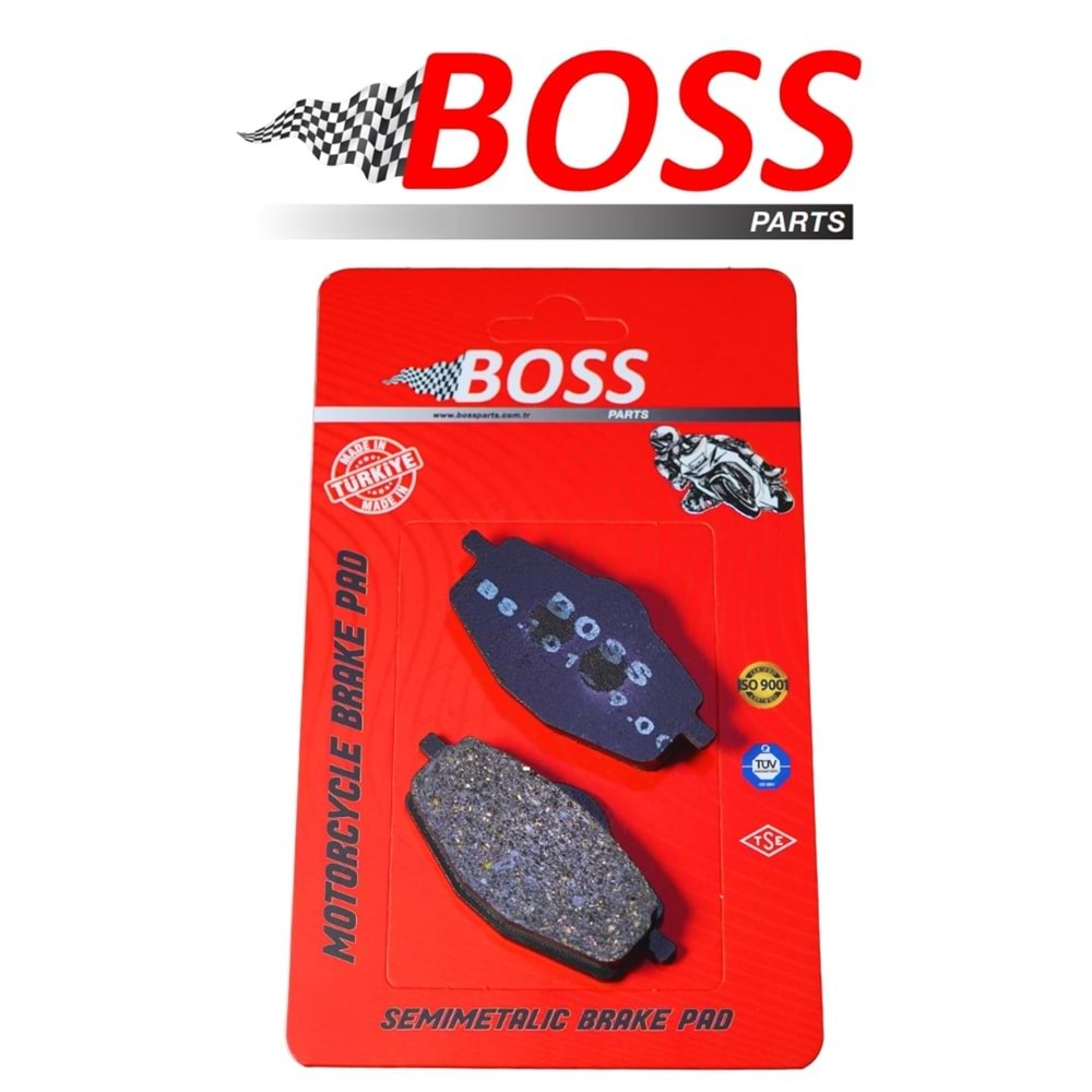 DİSK BALATA YBR E.M. MT125 - RKS FRECCİA ARKA - VRS BOSS KIRMIZI