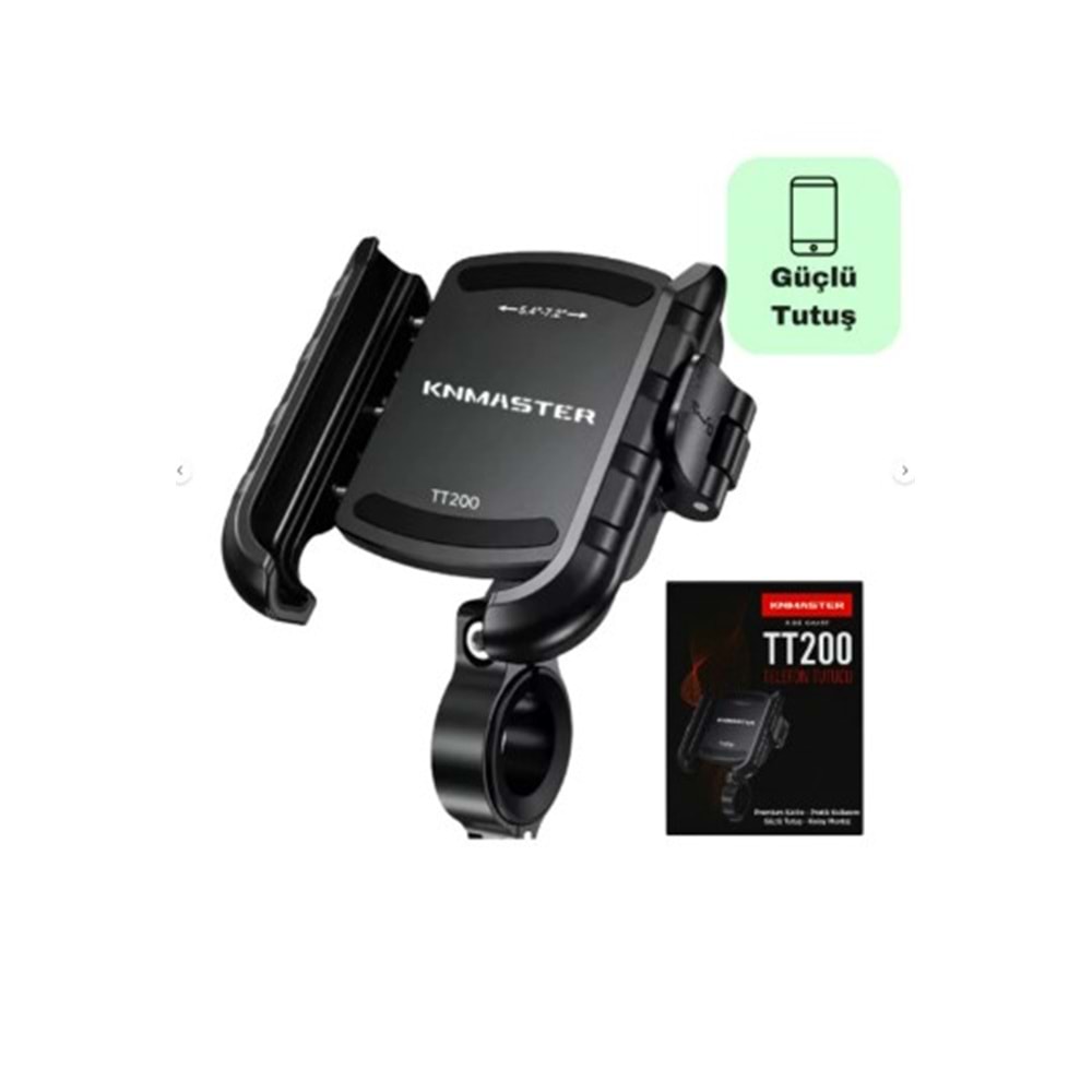 KNMASTER TT-200 TÜM MOTORSİKLETLERE UYUMLU TELEFON TUTUCU