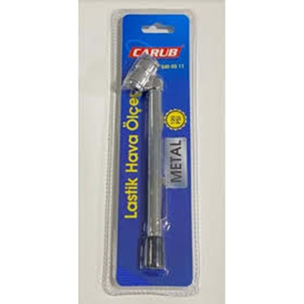 CARUB LASTİK HAVA BASINÇ ÖLÇER (10-120 PSİ) (MEKANİK) (METAL)