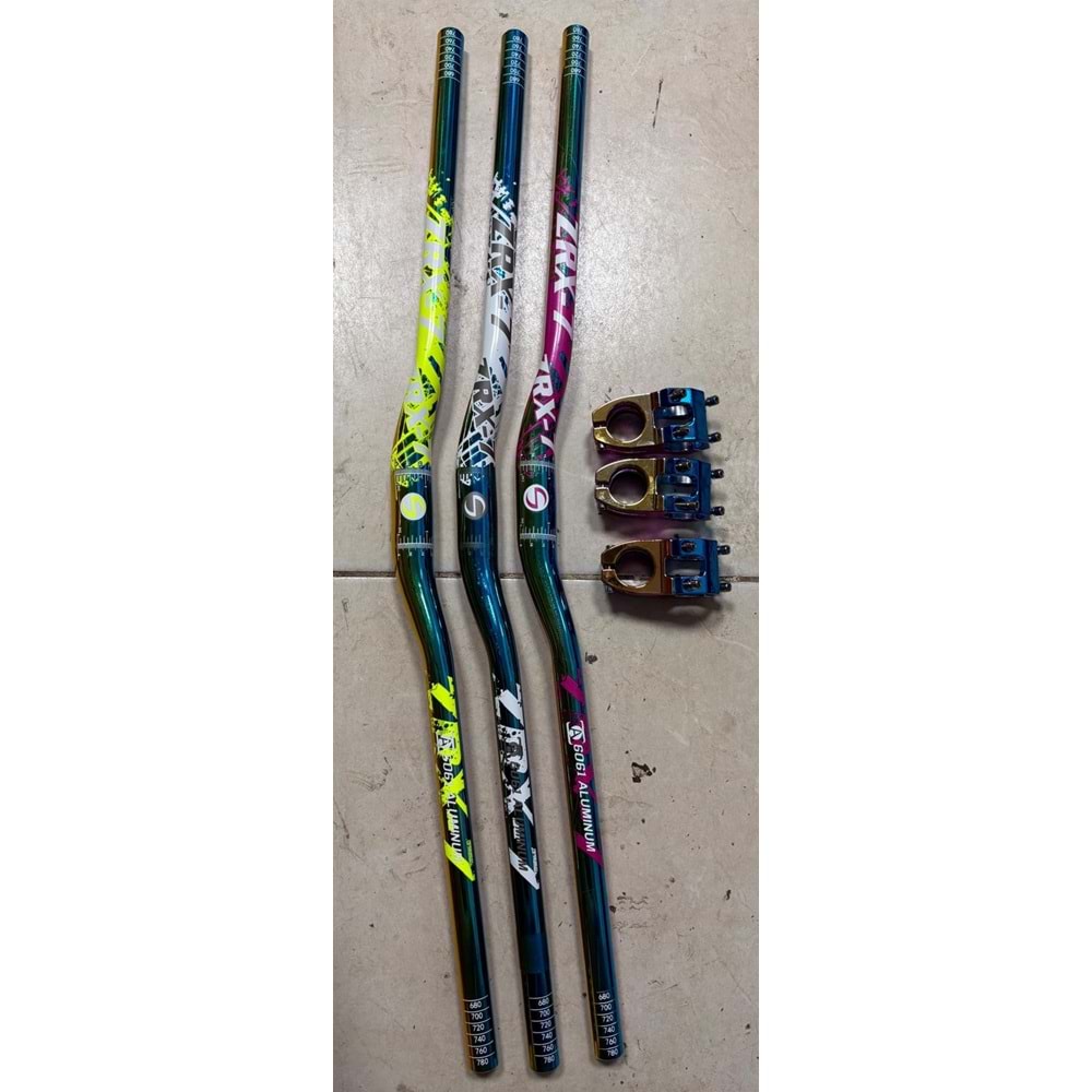 GİDON + BOĞAZ SETİ RENKLİ PEMBE / BEYAZ / YEŞİL ( DİREKSİYON ) 780mm