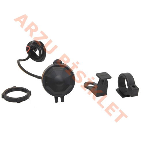 USB ŞARJ CİHAZI ÇİFT ÇIKIŞ [AÇ KAPA DÜĞMELİ]