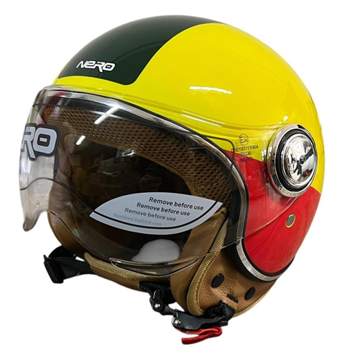 NERO KASK ÇENESİZ SARI - KIRMIZI - YEŞİL TK-06 S