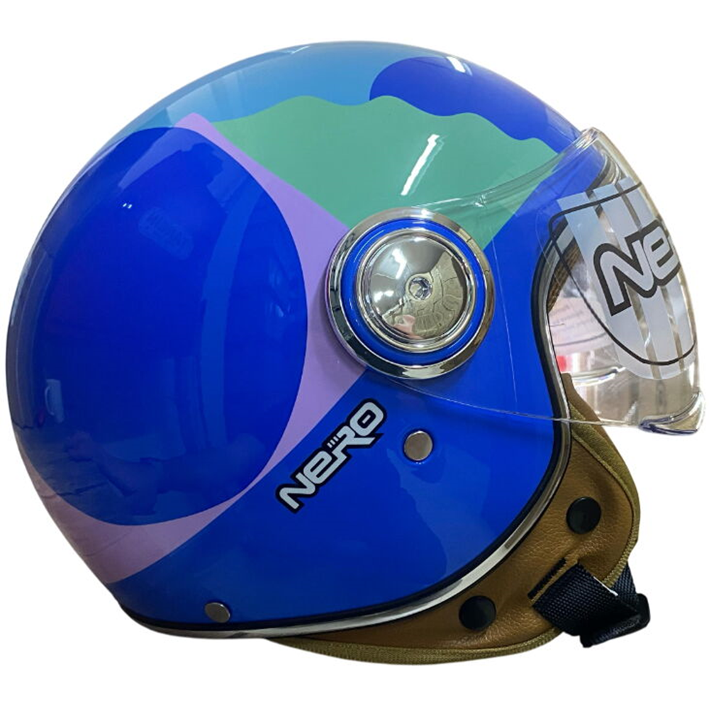 KASK ÇENESİZ Y.M NERO - MAVİ - YEŞİL - M