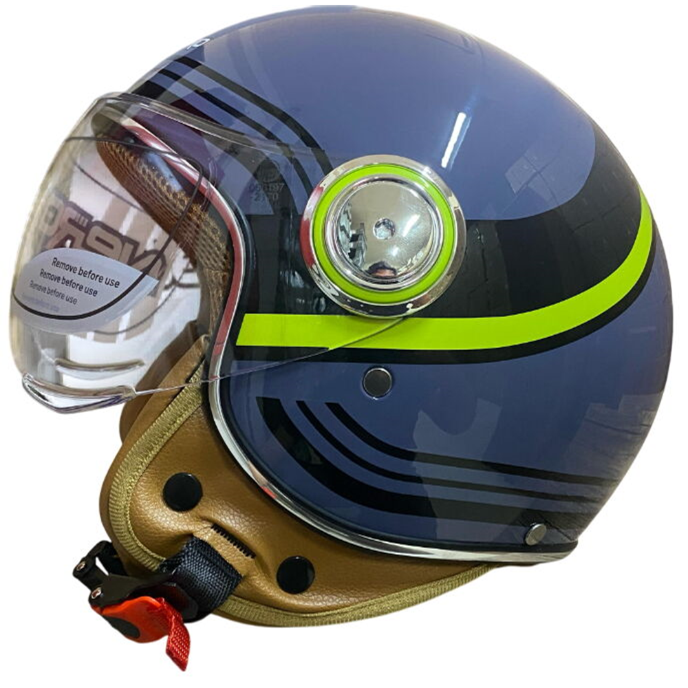 KASK ÇENESİZ Y.M NERO - GRİ - YEŞİL - XL