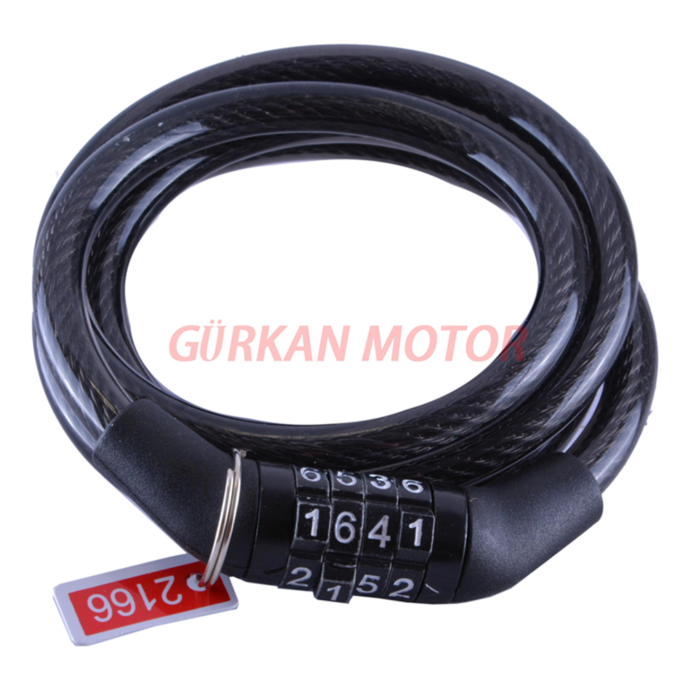 HALAT KİLİT 4' LÜ ŞİFRELİ 8*100 CM RECTUS
