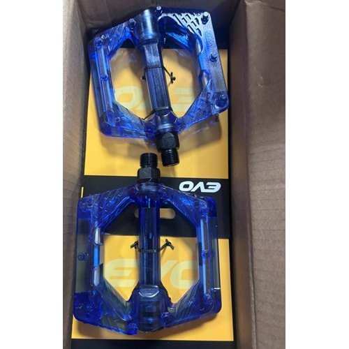 PLATFORM PEDAL ŞEFFAF MAVİ BİLYALI
