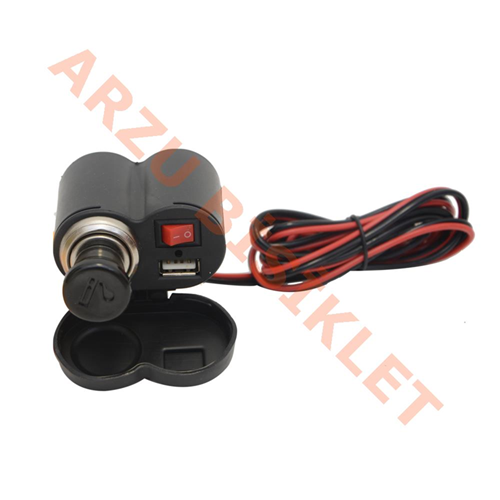 USB ŞARJ CİHAZI VE ÇAKMAKLIK