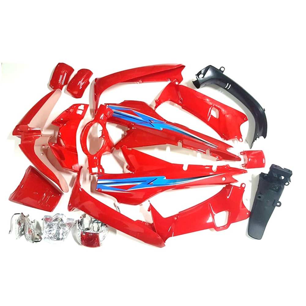 KAPORTA SETİ KIRMIZI CUB KH 100 + FAR / STOP