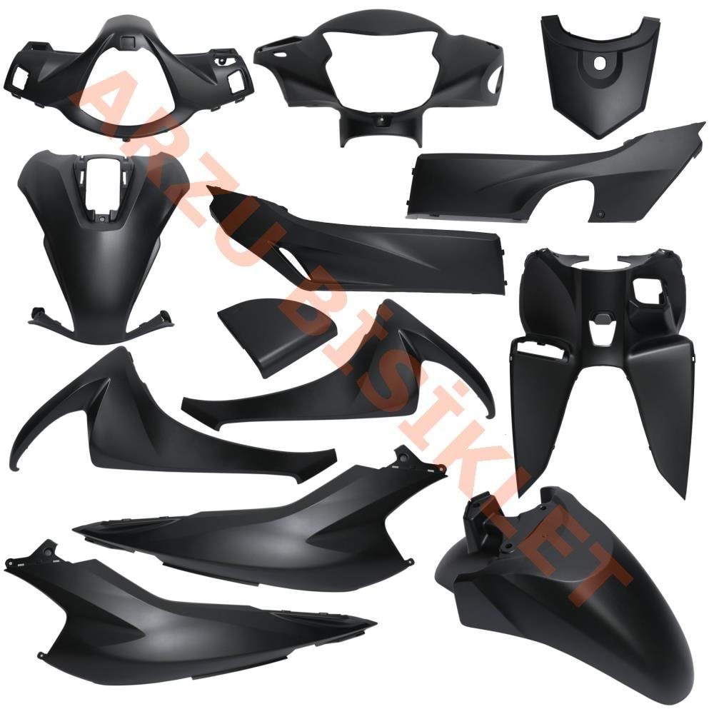 KAPORTA SET [MAT SİYAH] HONDA DİO