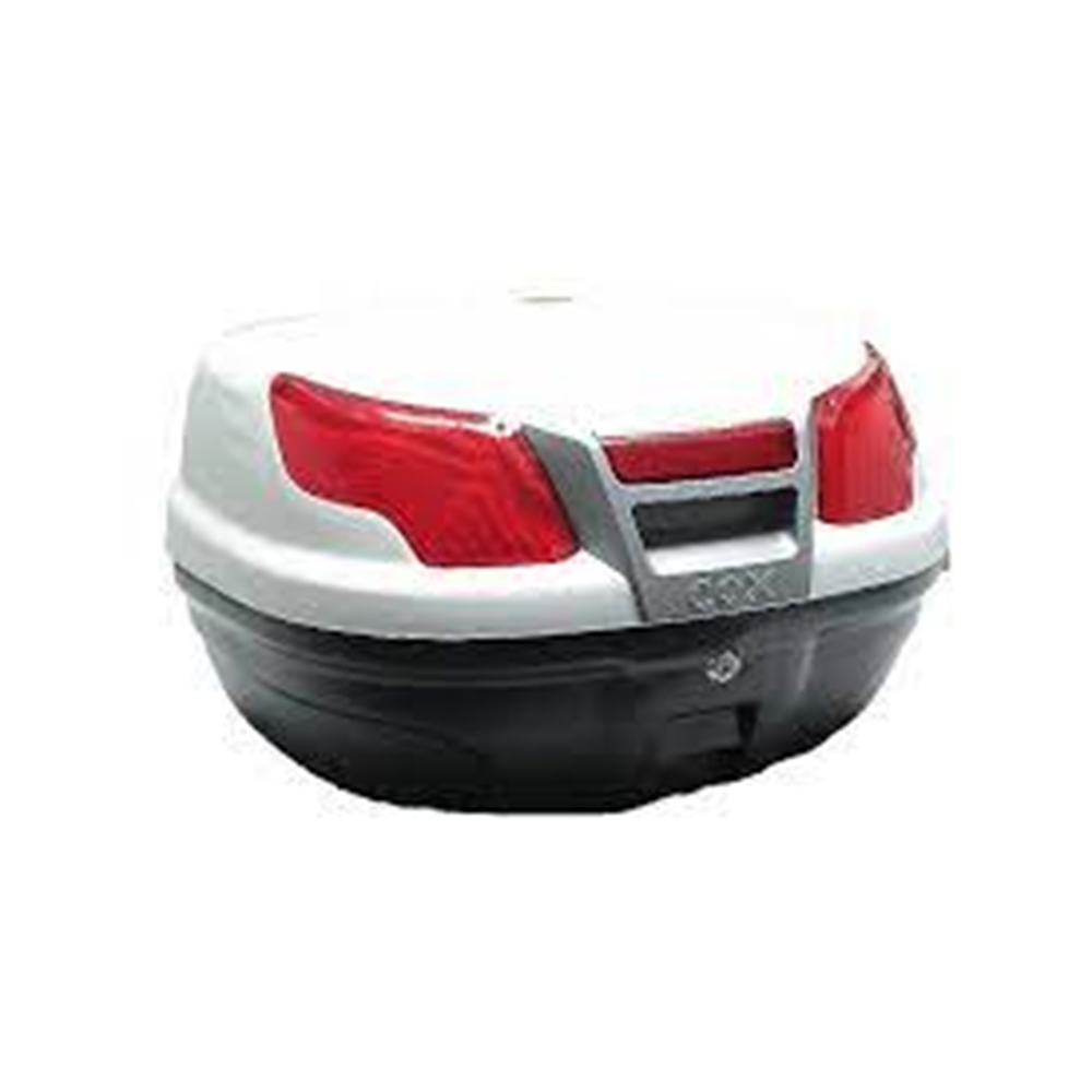 MOTOSİKLET ARKA ÇANTA BEYAZ COX 48 LT