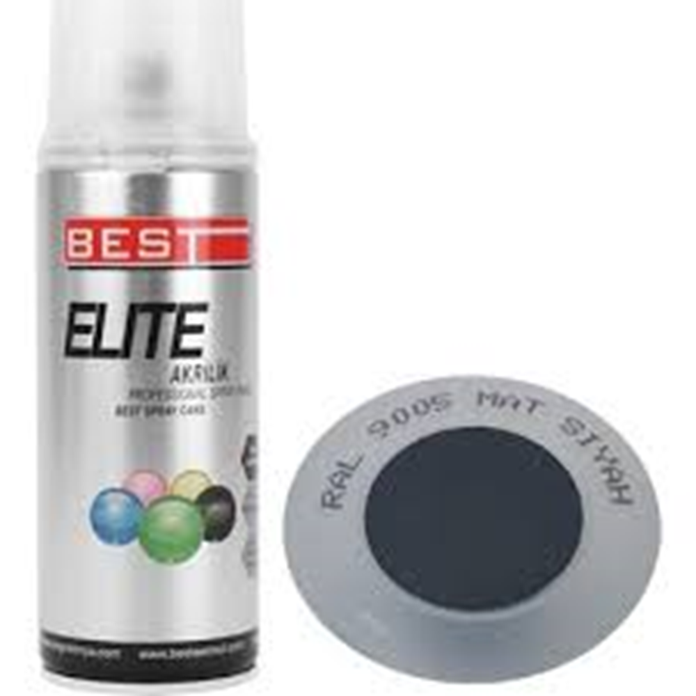 BEST ELİTE SPREY BOYA MAT SİYAH 400 ML