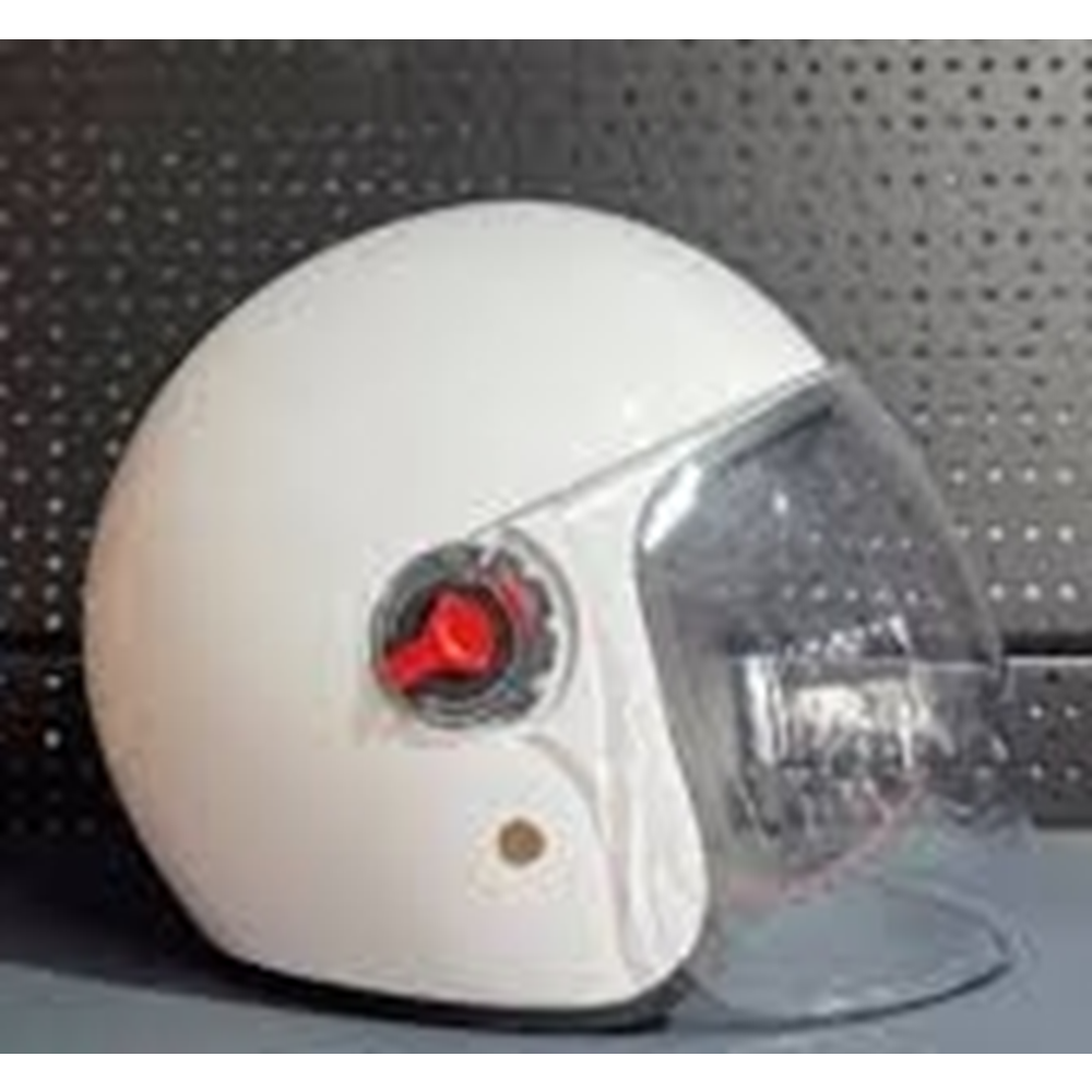 MOTOR KASK ÇENESİZ YAZLIK PEMBE BEYAZ SİYAH AYM