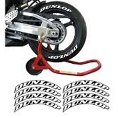 DUNLOP 3D LASTİK YAZISI + YAPIŞTIRICI BEYAZ