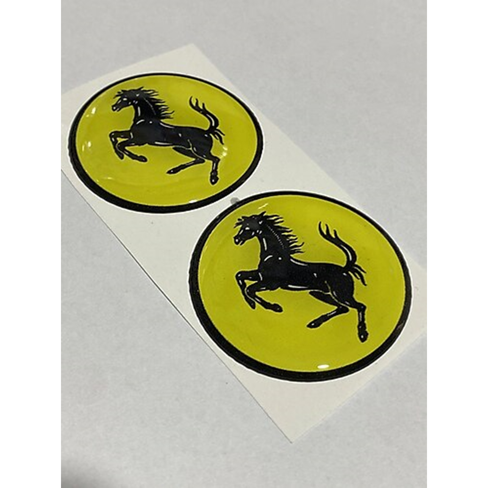FERRARİ LOGO SARI İKİLİ DAMLA STİCKER