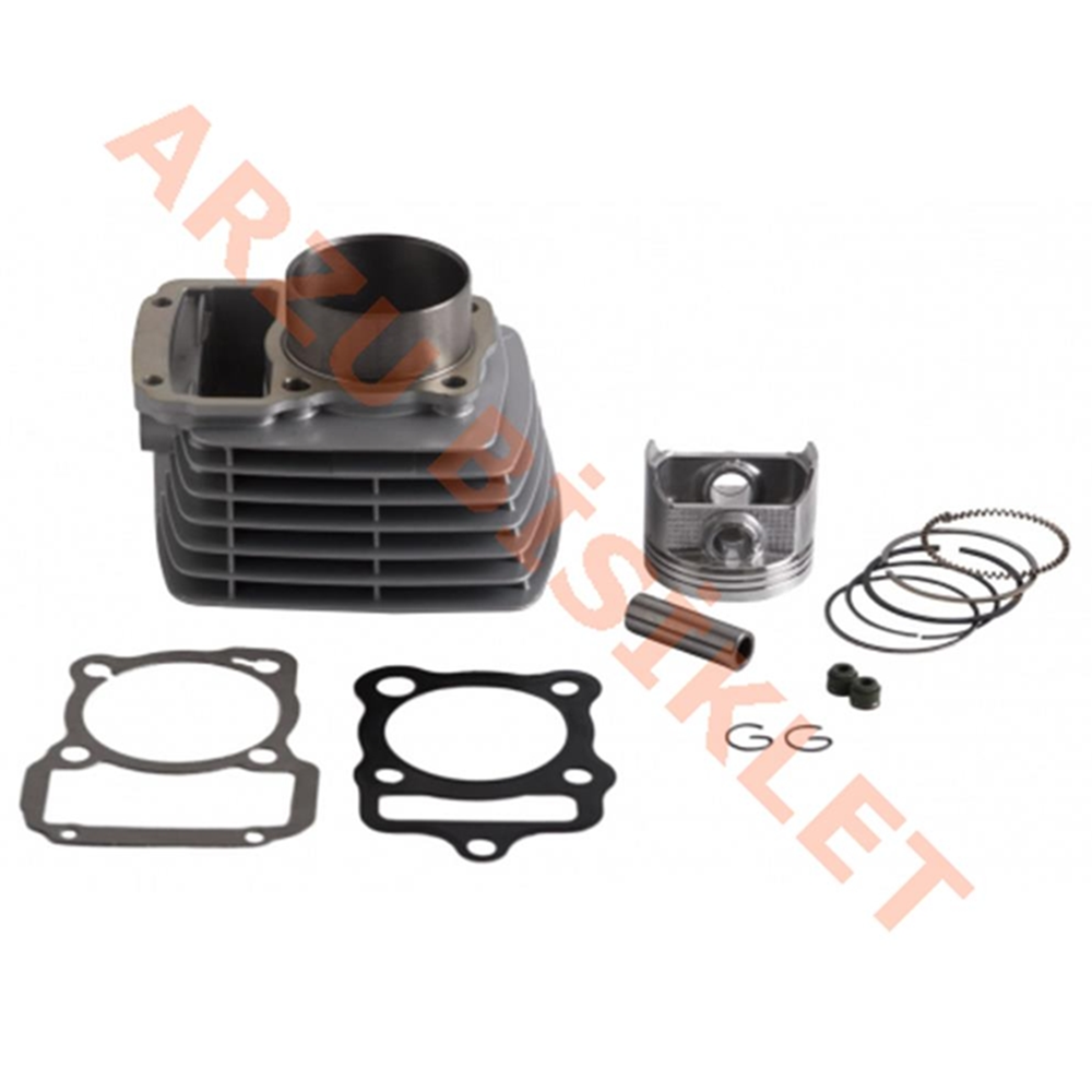 SİLİNDİR KOMPLE 13 PERNO 250cc CG [65,5 mm] [BOY : 76 mm] [YÜKSEK PETEK]