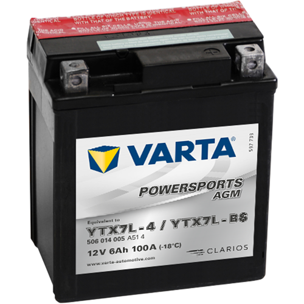 VARTA 12-7 DİK YTX7L - BS - 100A AKÜ