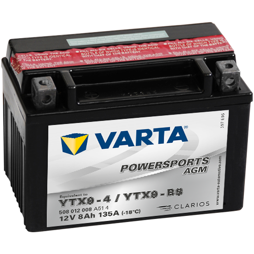 VARTA 12-9 YATIK YTX9-BS 12V8Ah 135A AKÜ