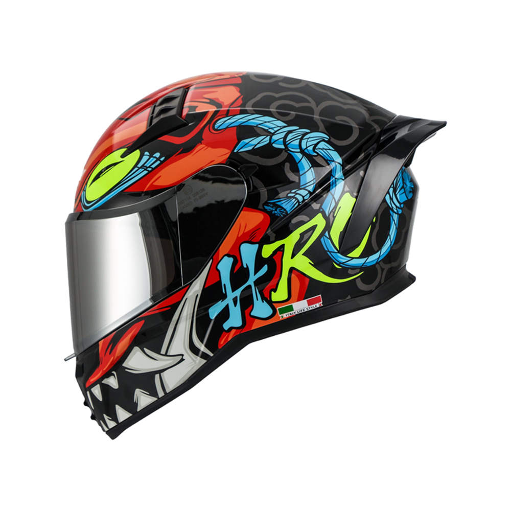 SWAY 869 HERO KASK BLACK RED