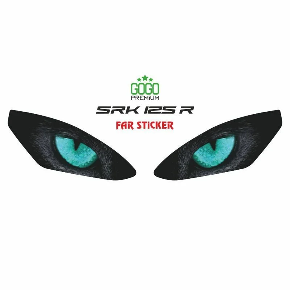 RKS R250 2023 - 2024 UYUMLU FAR STİCKER MAVİ GÖZ