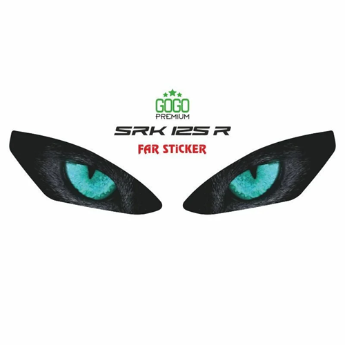 RKS R250 2023 - 2024 UYUMLU FAR STİCKER MAVİ GÖZ