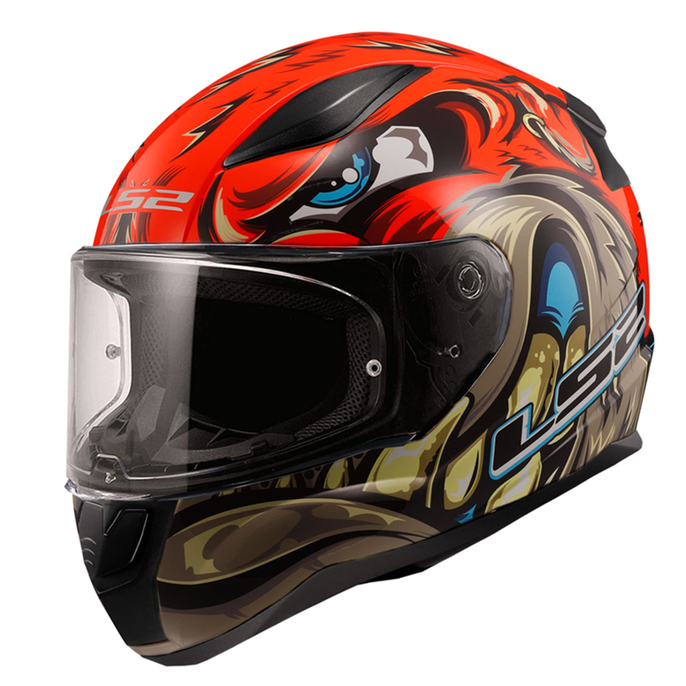 LS2 RAPID 2 SPOX KIRMIZI-GRİ KASK - GRİ - KIRMIZI - L
