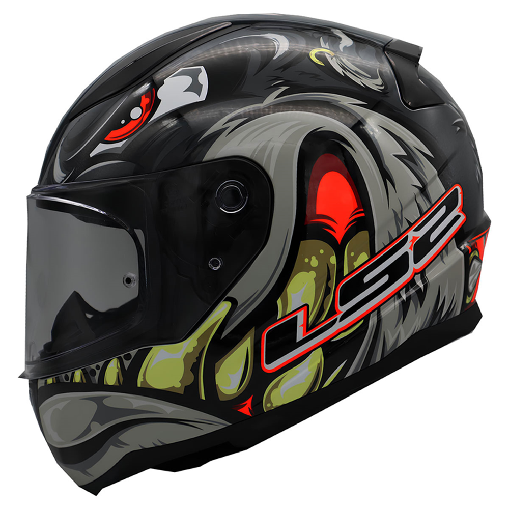 LS2 RAPID 2 SPOX GRİ - SİYAH KASK - L