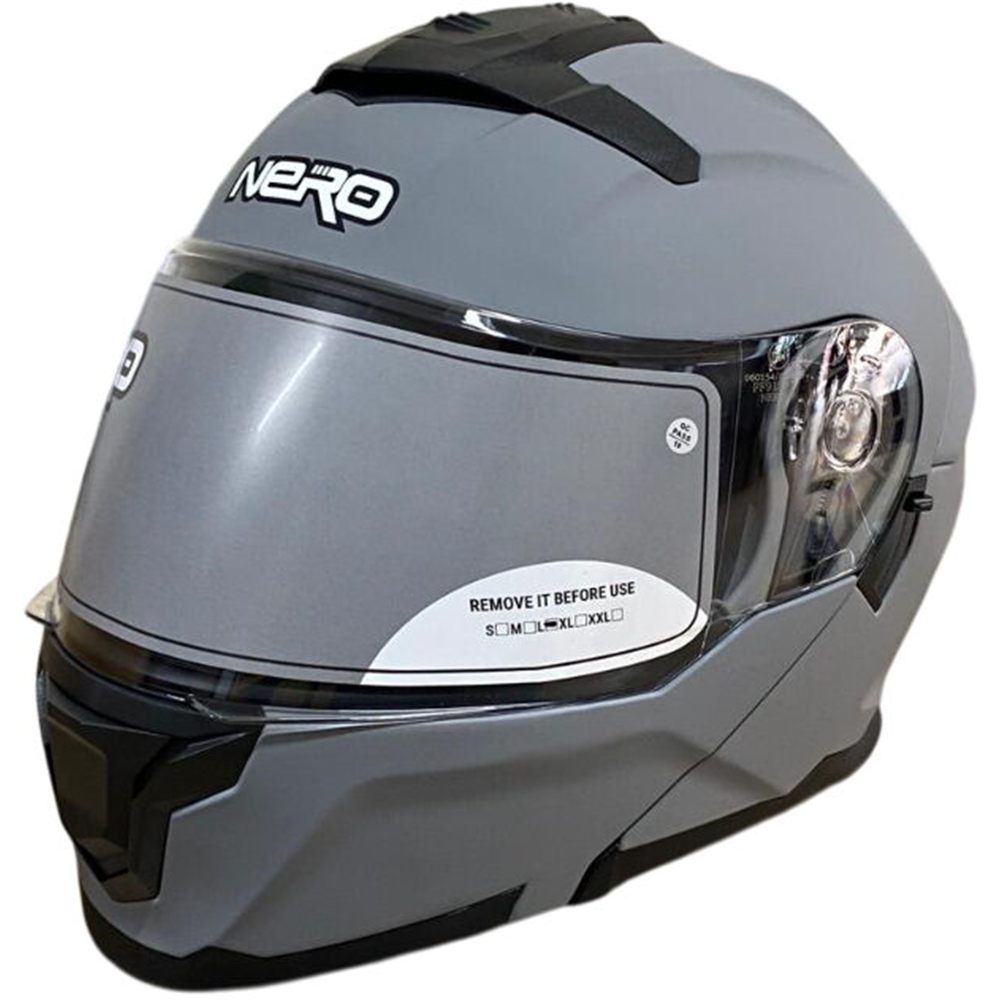 NERO KASK ÇENE AÇILIR 912 MAT NARDO - MAT GRİ - M