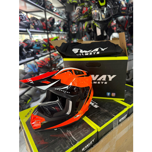 SWAY SW 618 STARDUST ORANGE ÇOCUK KASKI