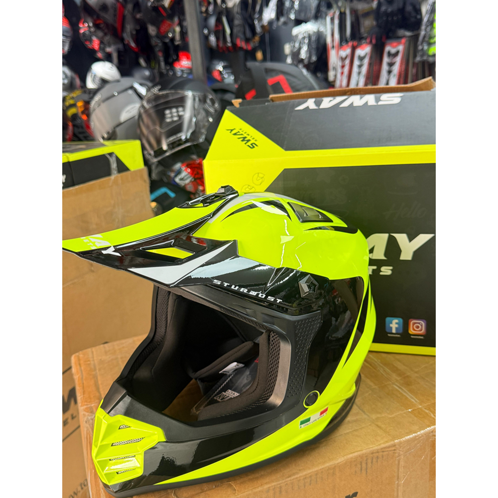 SWAY SW 618 STARDUST YELLOW ÇOCUK CROSS KASK