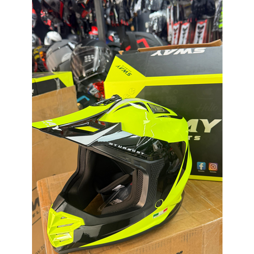 SWAY SW 618 STARDUST YELLOW ÇOCUK CROSS KASK
