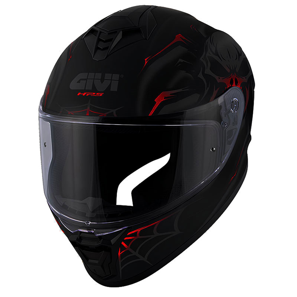 GIVI 50.X ARACHNO MAT SİYAH-KIRMIZI KASK - 92786-MAT SİYAH/KIRMIZI-L