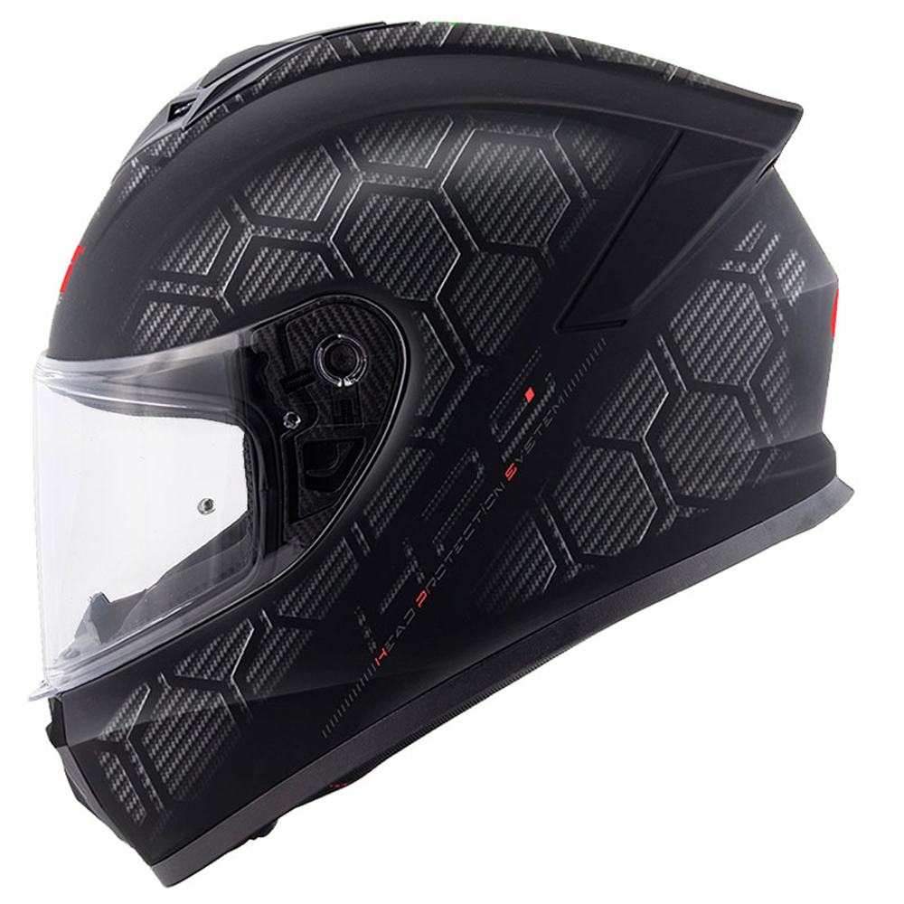 GIVI 50.X SNAKE MAT KARBON KASK - MAT SİYAH - GRİ - M