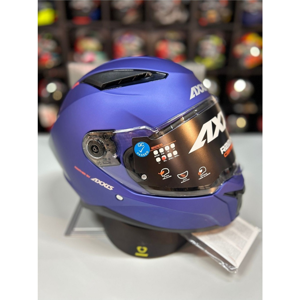 AXXIS PANTHER SV SOLID A7T MAT MAVİ KASK - M