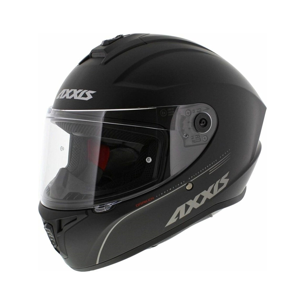 AXXIS DRAKEN S SOLID V.2 MAT SİYAH KASK- XL