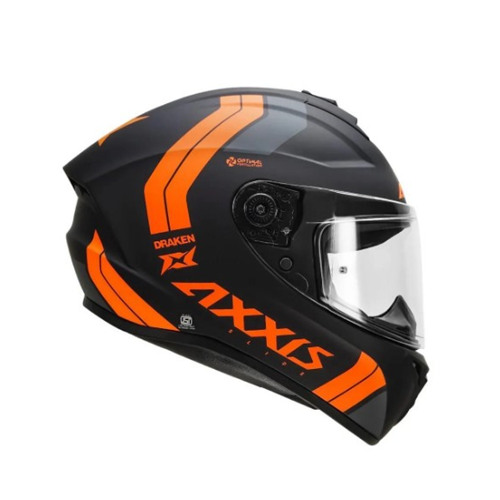 AXXIS DRAKEN S SIMAN B4 MAT FLUO ORANGE KASK - M