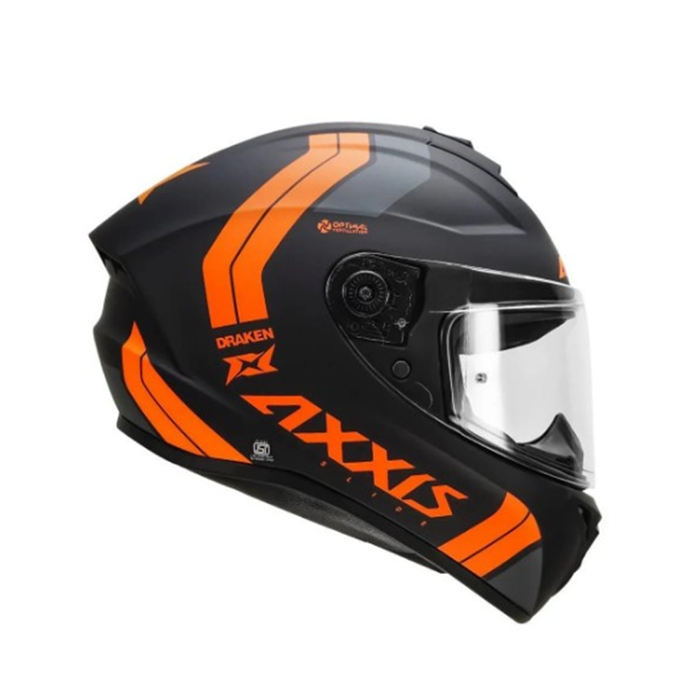 AXXIS DRAKEN S SIMAN B4 MAT FLUO ORANGE KASK