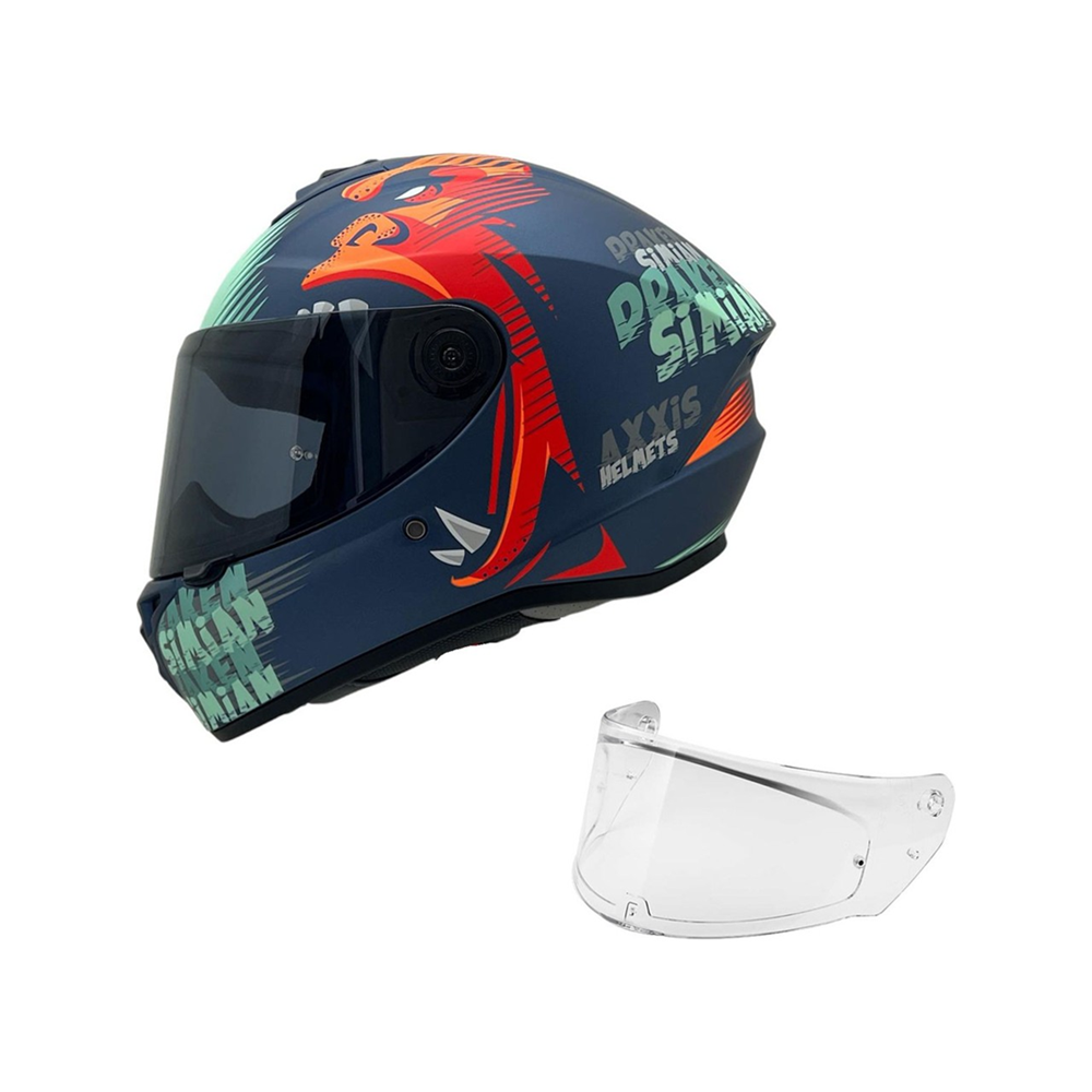 AXXIS DRAKEN S SIMAN B6 MAT YEŞİL KASK - L