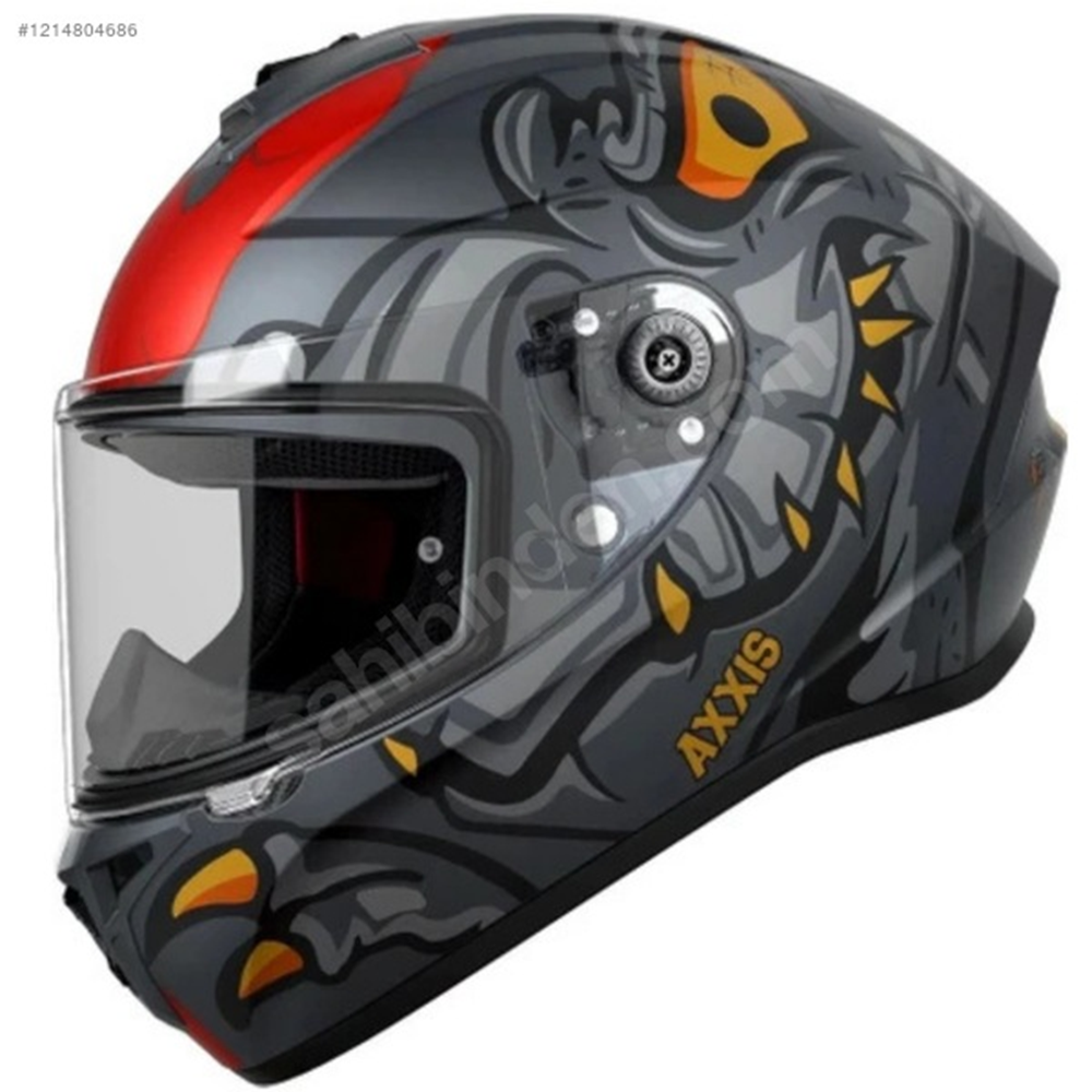 AXXIS DRAKEN S DINOTOON B5 MAT KIRMIZI KASK - XL