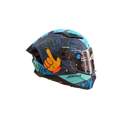 AXXIS PANTHER SKETCH B7 MAT MAVİ KASK - L