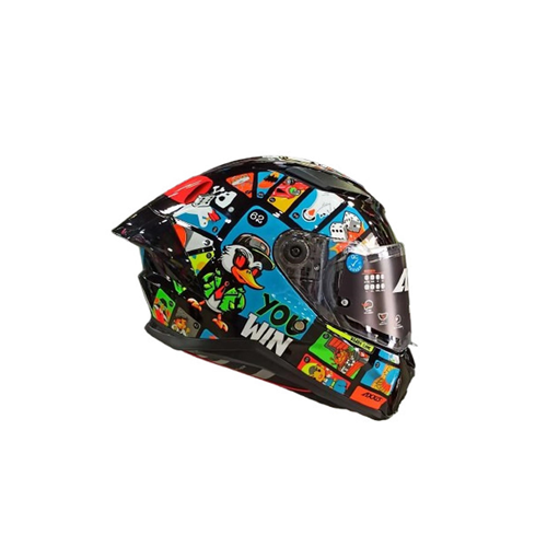 AXXIS PANTHER GOOSE A1 GLOSS KASK - MAVİ - XL