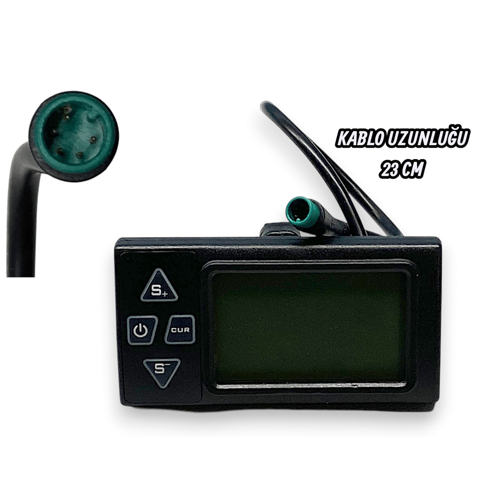 E-BİKE KİLOMETRE SAATİ DİGİTAL GÖSTERGELİ 5 PİN SKYJET NİTRO PRO-4 UNİVERSAL FATBİKE