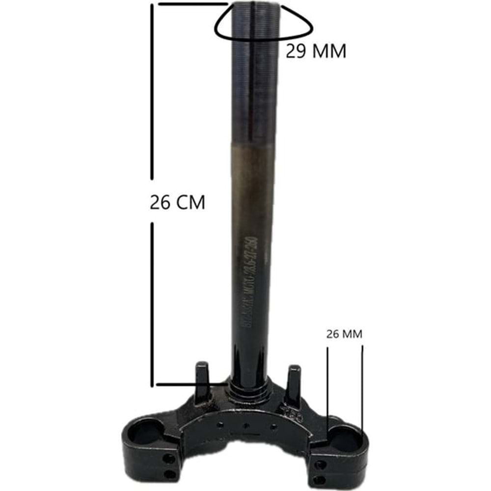 ÖN MAŞA - 3 TEKER GRETA MODEL 26CM - 2,54 MM