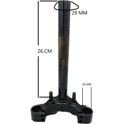 ÖN MAŞA - 3 TEKER GRETA MODEL 26CM - 2,54 MM
