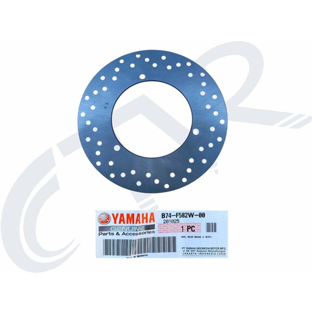 ARKA FREN DİSKİ ORJ YAMAHA X MAX 250 B74-F582W-00 2022
