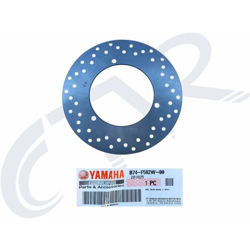 ARKA FREN DİSKİ ORJ YAMAHA X MAX 250 B74-F582W-00 2022