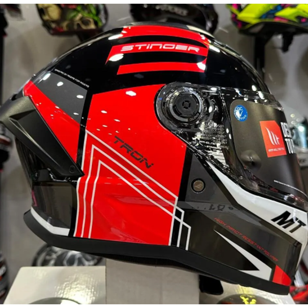 MT STINGER 2 TRON B15 GLOSS KAPALI KASK - M